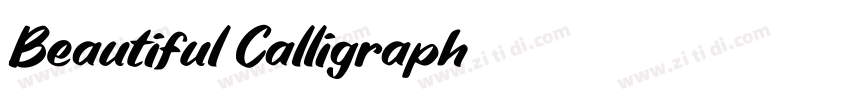 Beautiful Calligraph字体转换